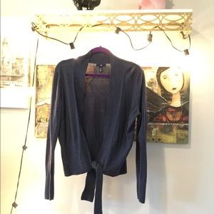 Gap Factory tie front cardigan sz large